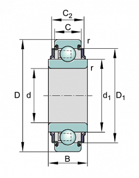 Подшипник 203 KRR2