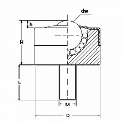 Шариковая опора SP 8 CNFM TECHNIX