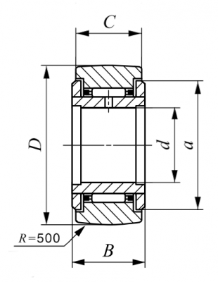 Подшипник NART 5 R IKO
