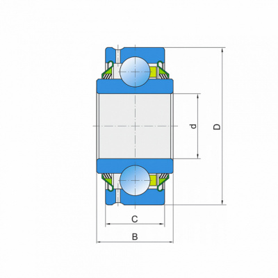 Корпусный подшипник GW 211 PP25 FKL