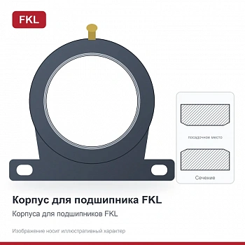 Корпус подшипника (комплект) C204 FKL