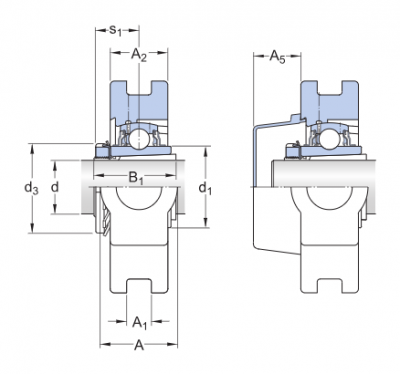 Подшипниковый узел UKT 211 K/H SKF