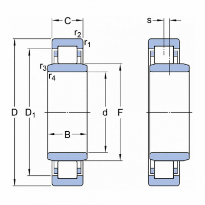 Подшипник NUB 208 EM/C3 ARP