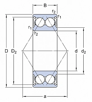 Подшипник 3204 A-2Z/C3MT33