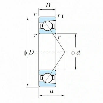 Подшипник 7010 ACM