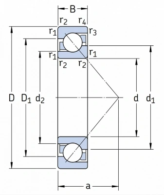Подшипник 7310 BECBP SKF