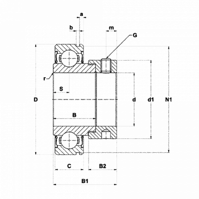 Подшипник CES 202 SNR