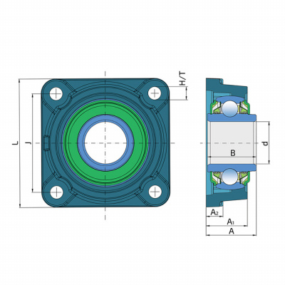 Подшипниковый узел LSQFR 309-2TB.H.T FKL