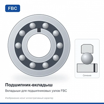 Подшипник 1580205 АС17 FBC