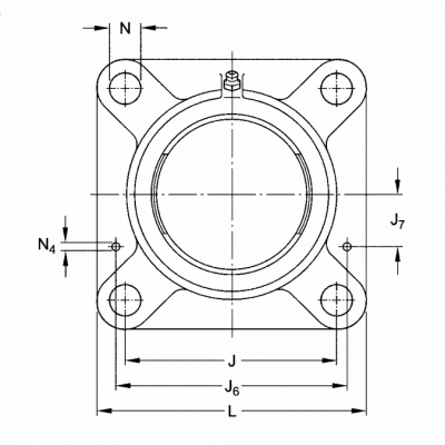 Подшипниковый корпус F 312 8-HARP