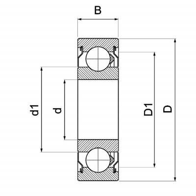 Подшипник 6211 2Z FKL