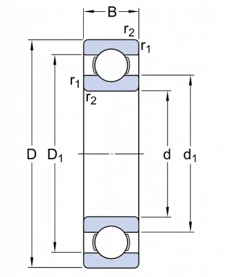 Подшипник 61932 MA/C3 SKF