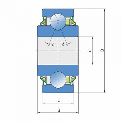 Подшипник шариковый Q 203PP.AH02-M FKL