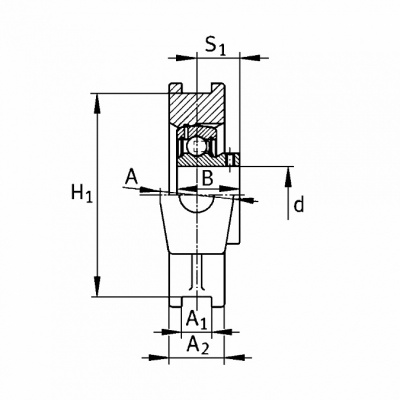 Подшипниковый узел TU 2. 3/16 TF SKF
