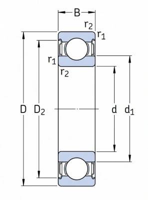 Подшипник 6014 2Z/C3 GJN SKF