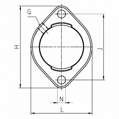 Подшипниковый корпус FD 208 DINROLL