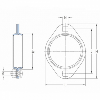 Подшипниковый корпус PFL 205 CN SNR