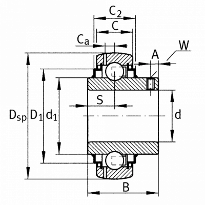 Подшипник GYE 20-XL-KRR-B INA