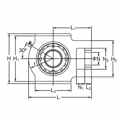 Подшипниковый узел UKT 209 D1 NIS Y