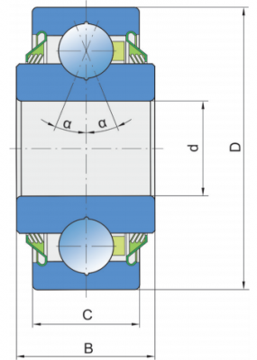 Подшипник Q 203 PP.AH02-M (FKL) FKL