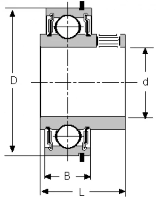 Подшипник 7612 DLG KSM