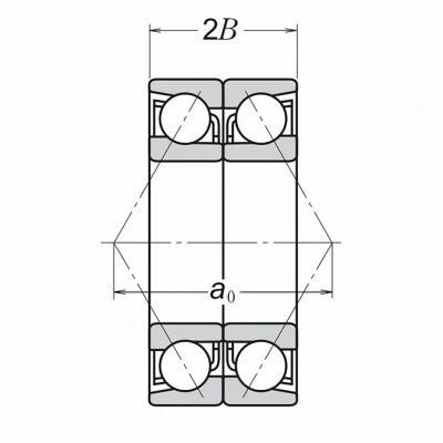 Подшипник 236309 Е (7309 C/DB) NIS Y