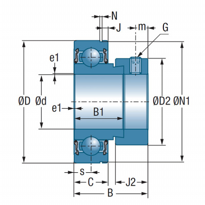 Подшипник CES 206 SNR