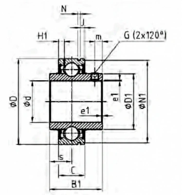 Подшипниковый узел UCSP 212 JS6 FYH