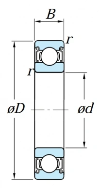 Подшипник 6301 ZZ C3 KOYO