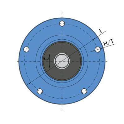 Ступица режущего узла правая PL-185-M30-R+M30x1.5 (LEMKEN 5554502)... FKL