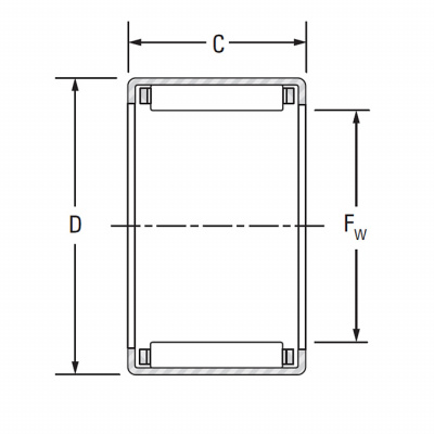 Подшипник JH 1616 (25.4x33.34x25.4) SLZ SLZ