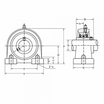 Подшипниковый узел UCPA 207 DXP