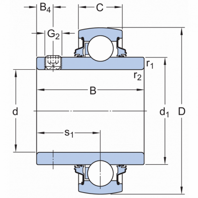 Подшипник YAR 204-2DW/AG KMR