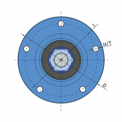 Ступица режущего узла PL50-155/5H-M30x1.5 FKL