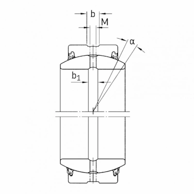 Подшипник GEH 30 ES 2RS KLM
