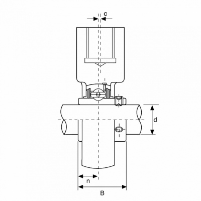 Подшипниковый узел UCECH 212 G1 1/4 ISB ISB