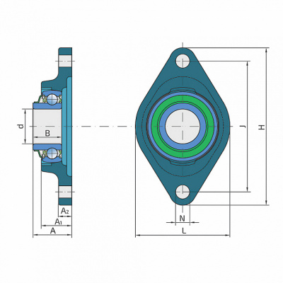 Подшипниковый узел LSNR 207-TBS FKL