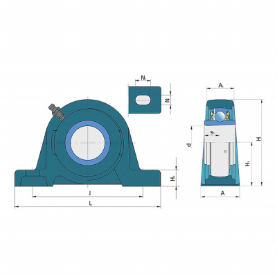 Подшипниковый узел LSS 207-2F FKL