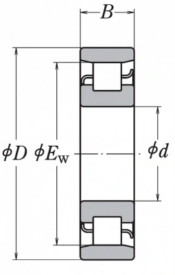 Подшипник N 317 M NSK