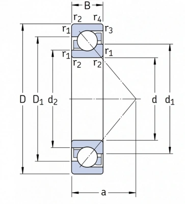 Подшипник 7312 BECBP SKF