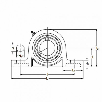 Подшипниковый узел UCP 202-10 FBJ