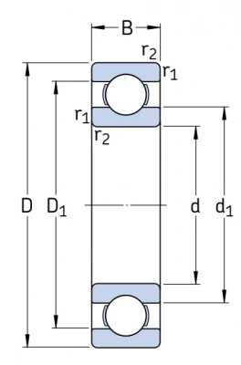 Подшипник 6203/C2 SKF