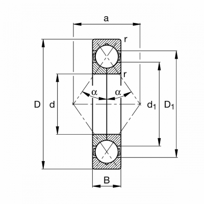 Подшипник QJ 207 M NIS Y