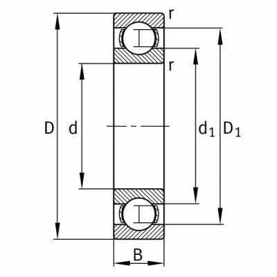 Подшипник 6307 TB P6 C3 FAG