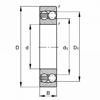 Подшипник 1311 TVH C3 FAG