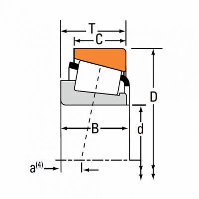 Подшипник 32305 TIMKEN