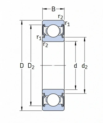 Подшипник 6202 2RSLTN9/C3 VT162 SKF