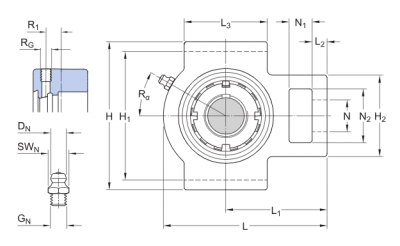 Подшипниковый узел UKT 211 K/H SKF