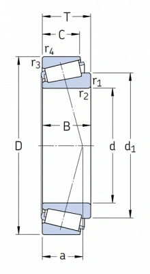 Подшипник T4CB 120 SKF