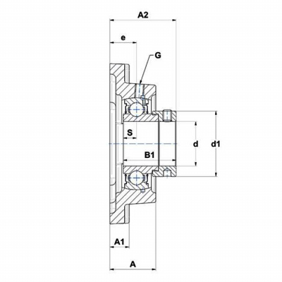 Корпус подшипниковый ESF 205 SNR